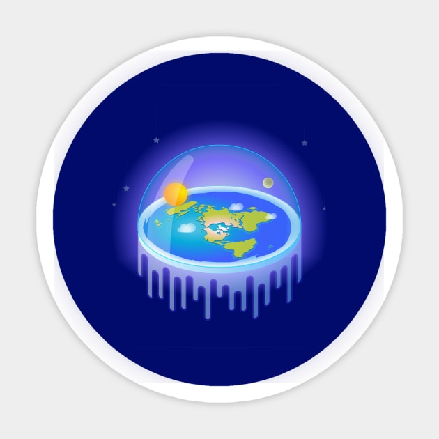 flat earth Sticker by anilyanik